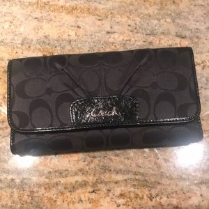 Authentic Signature Satin Coach checkbook